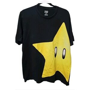 Men's Uniqlo Nintendo Mario Super Star UTGP Graphic T-shirt 100% Cotton Size L